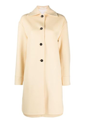 Jil Sander Cappotto monopetto - Giallo