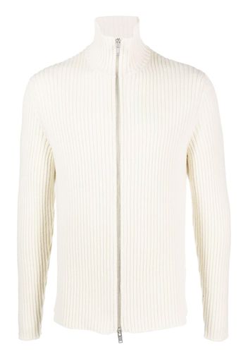 Jil Sander high-neck zip-up cardigan - Toni neutri