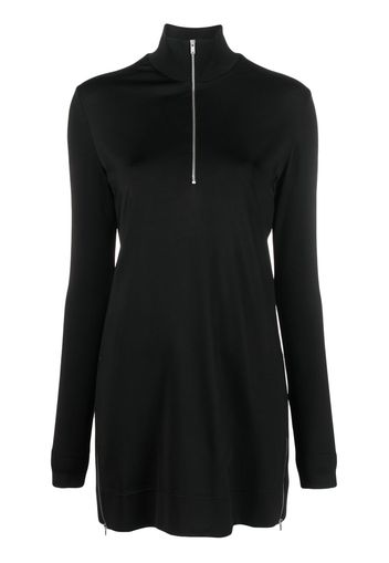 Jil Sander half-zip mini dress - Nero