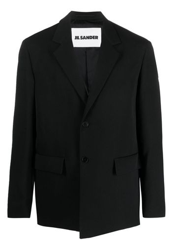 Jil Sander single-breasted wool blazer - Nero