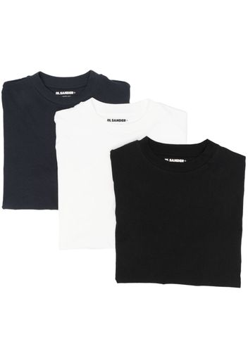 Jil Sander logo-patch T-shirt (pack of three) - Nero