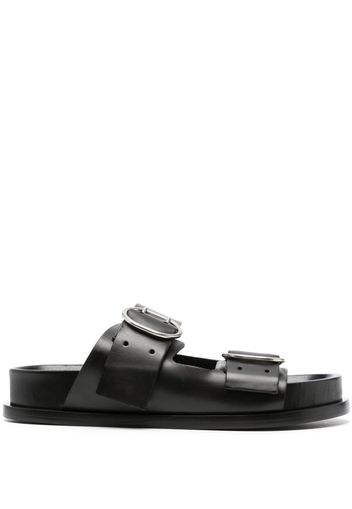 Jil Sander buckle-fastening flat sandals - Nero