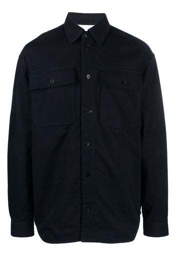 Jil Sander classic-collar cotton shirt - Blu