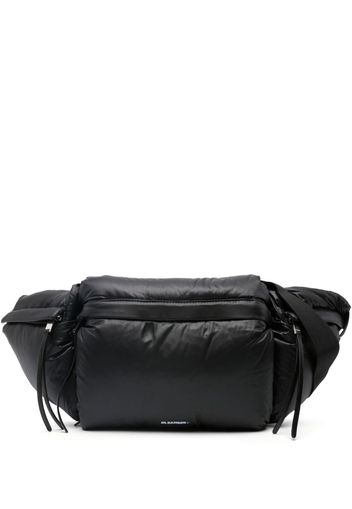 Jil Sander logo-print padded belt bag - Nero