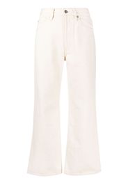 Jil Sander cropped flared trousers - Toni neutri