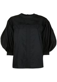 Jil Sander Blusa con maniche a palloncino - Nero