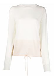 Jil Sander drawstring fine-knit jumper - Toni neutri