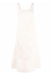 Jil Sander popcorn-knit midi dress - Bianco