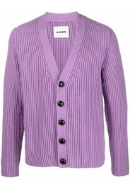 Jil Sander chunky ribbed- knit cardigan - Viola