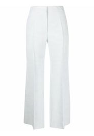 Jil Sander cropped flared trousers - Blu