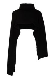 Jil Sander high-neck cashmere scarf - Nero