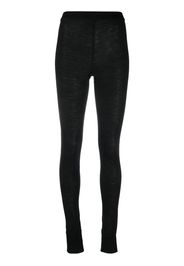 Jil Sander logo-print leggings - Nero