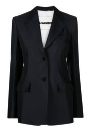 Jil Sander tailored single-breasted blazer - Blu