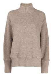 Jil Sander bouclé roll-neck sweatshirt - Toni neutri