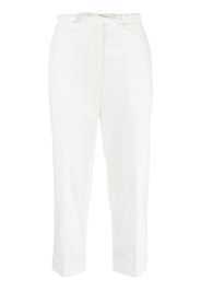 Jil Sander cropped cotton trousers - Bianco