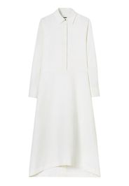 Jil Sander long-sleeve cotton long dress - Bianco