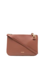 JIL SANDER medium leather crossbody bag - Rosa