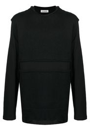 Jil Sander Felpa a strati - Nero