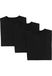 Jil Sander Set di 3 T-shirt con applicazione - Nero