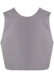 Jil Sander Canotta crop smanicata - Grigio