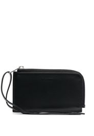 Jil Sander wrist strap leather coin purse - 001 BLACK