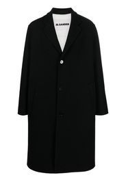 Jil Sander single-breasted mid-length coat - Nero