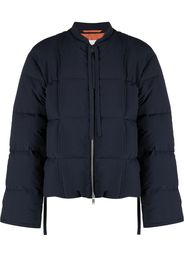 Jil Sander oversized cotton puffer jacket - Blu