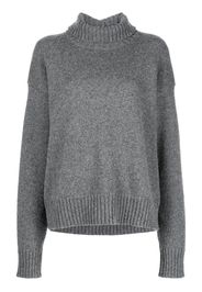 Jil Sander roll-neck loose-fit jumper - Grigio