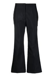 Jil Sander high-waisted cropped trousers - Blu