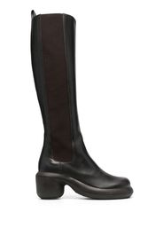 Jil Sander knee-high leather boots - Marrone