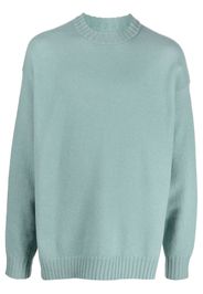 Jil Sander crew neck knitted jumper - Blu