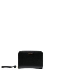 Jil Sander all-around zip leather wallet - Nero