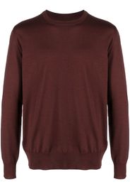 Jil Sander fine-knit wool jumper - Marrone