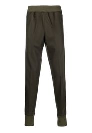 Jil Sander elasticated wool track pants - Verde