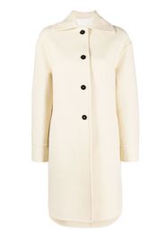 Jil Sander single-breasted virgin wool coat - Toni neutri