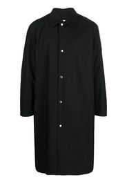 Jil Sander logo-print coat - Nero