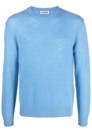 Jil Sander crew neck wool jumper - Blu