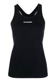 Jil Sander logo-print tank top - Nero