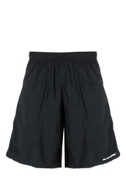 Jil Sander embroidered-logo swim shorts - Nero