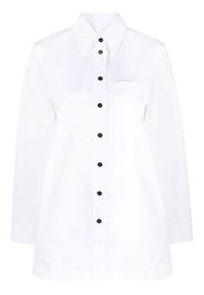 Jil Sander long-sleeved patch pocket shirt - Bianco
