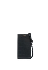 Jil Sander logo-print leather cross-bag - Nero