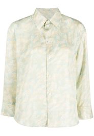 Jil Sander floral-print long-sleeve shirt - Verde