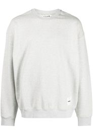 Jil Sander logo-patch detail sweatshirt - Grigio