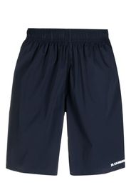 Jil Sander embroidered-logo swim shorts - Blu