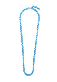 Jil Sander beaded T-bar necklace - Blu