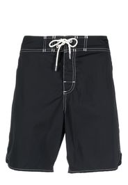 Jil Sander contrast-stitch swim shorts - Nero