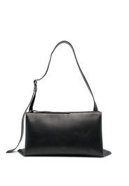 Jil Sander medium leather shoulder bag - Nero