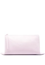 Jil Sander Clutch con logo goffrato - Viola