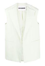 Jil Sander V-neck single-breasted vest - Verde