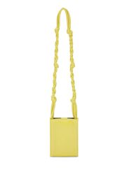 Jil Sander small Tangle leather crossbody bag - Giallo